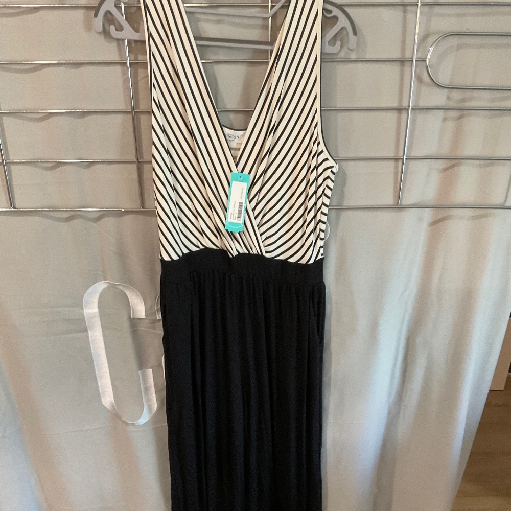 New with tags, knit jumpsuit, size L